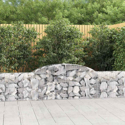 Cestas De Gaviones 4 Uds Forma De Arco Hierro 300x30x60/80 Cm_1