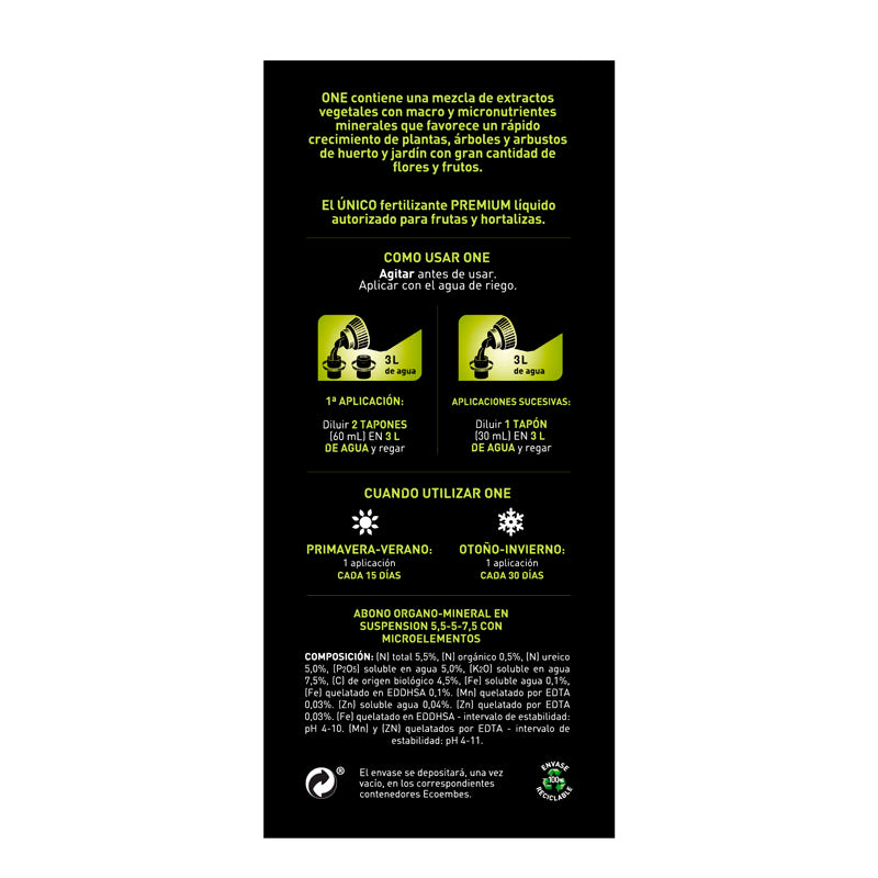 Nutri One Líquido 1l Fertilizante Orgánico Bioestimulante_3