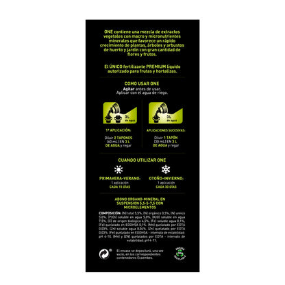 Nutri One Líquido 1l Fertilizante Orgánico Bioestimulante_3