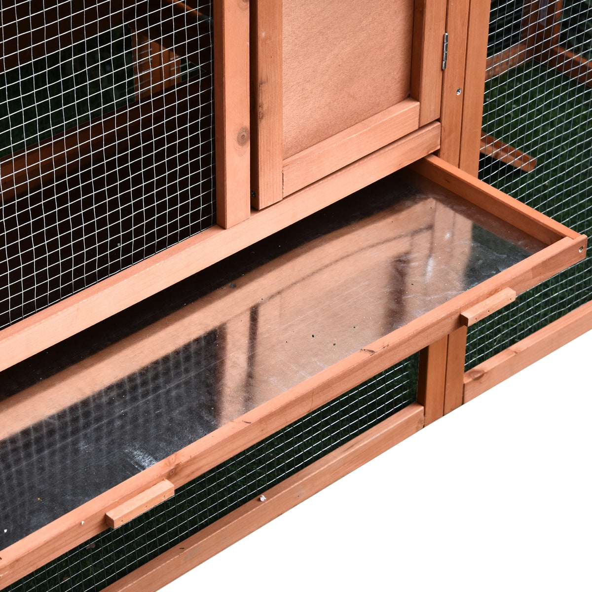 Conejera De Exterior Pawhut Madera 144x64,5x100 Cm_4