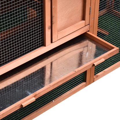 Conejera De Exterior Pawhut Madera 144x64,5x100 Cm_4