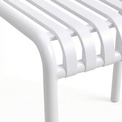 Sillas De Jardín Outsunny Pp Blanco 55x58.5x81.5 Cm_5
