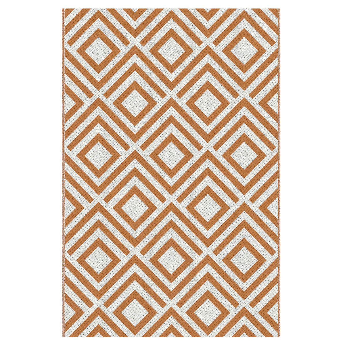 Alfombra De Exterior Reversible De Plástico Outsunny 182x274 Cm Marrón_0