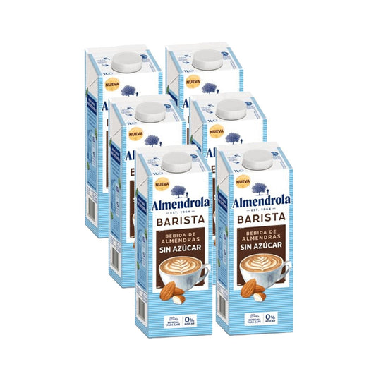 Bebida Almendra Barista Sin Azúcar Almendrola Pack 6 uds 1 L