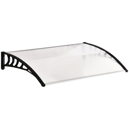 Tejadillo De Protección Outsunny Transparente 150x90x25 Cm_0