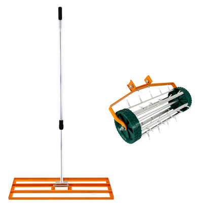 Nivelador De 100 Cm Y Aireador De Césped – Naranja_0