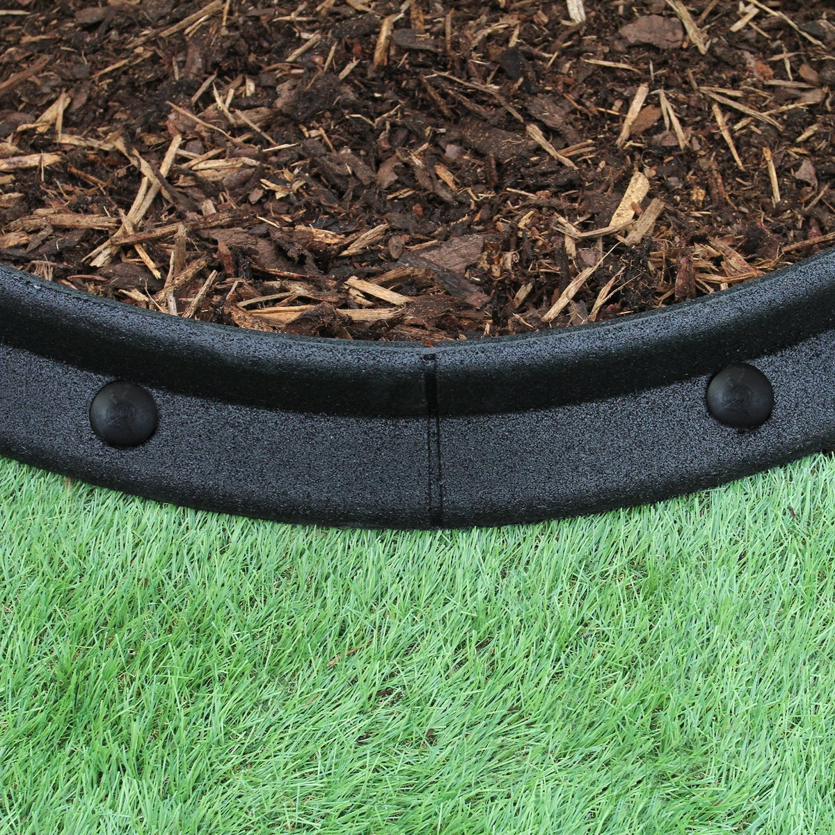 Bordes De Césped Negro Flexibles Jardín Bordes De Césped Paquete De 6 X 1.2m_3
