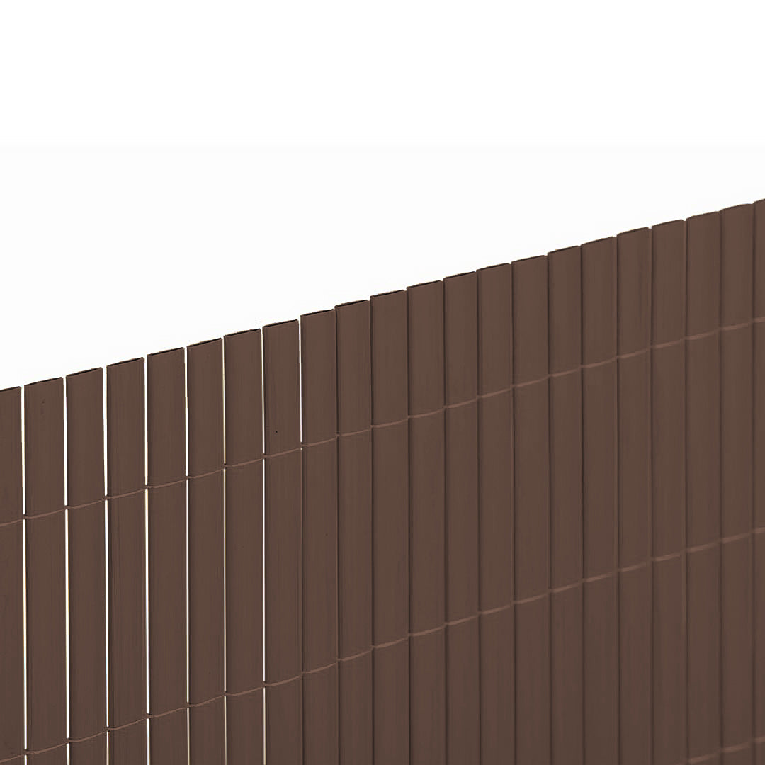Cañizo Pvc Lite D/c 16mm Marrón - Ideal Para Tus Exteriores - 1,5x3 M - Multicolor_1