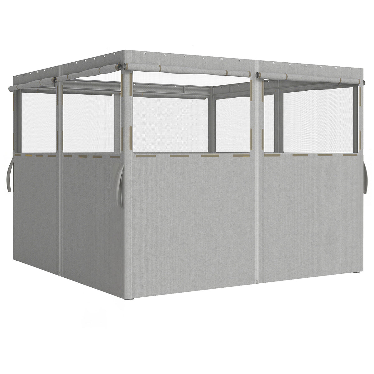 Laterales Para Carpa Outsunny Poliéster Gris Claro 300x198 Cm_1