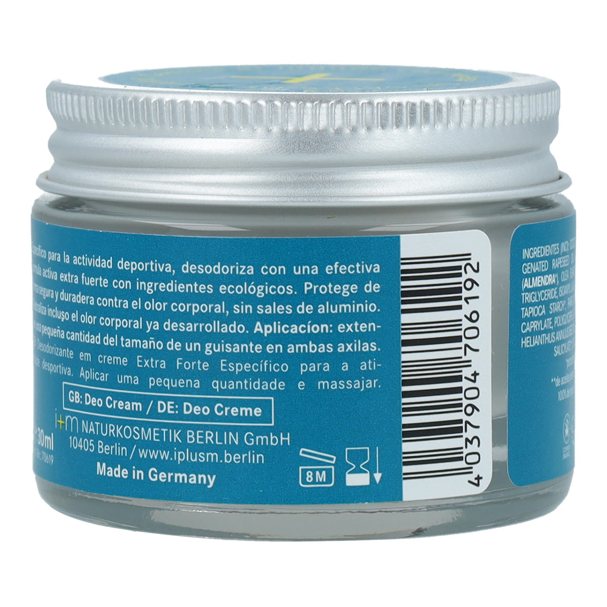 Desodorante en crema Extra Fuerte i+m Naturkosmetik 30 ml