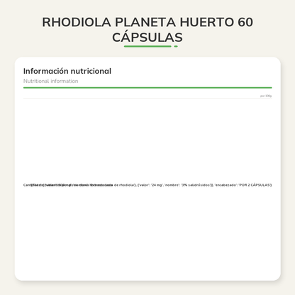 Información nutricional