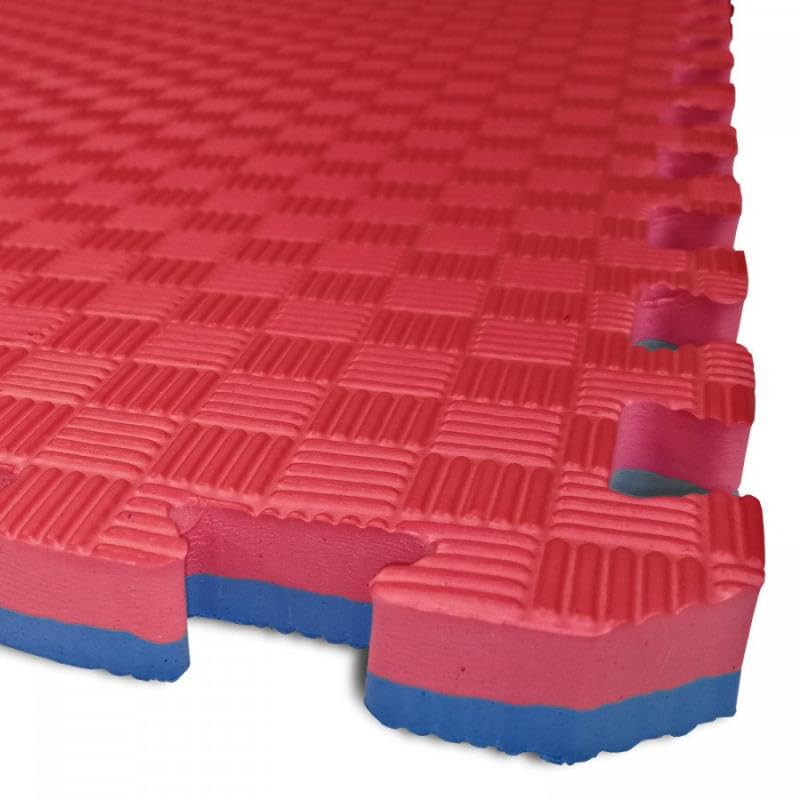 Tatami Puzzle EVA para suelo infantil 1x1m x25mm Rojo - Azul Pack Ahorro 2 Unidades_3