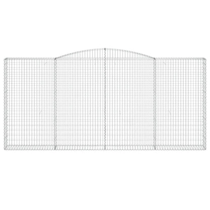 Cestas De Gaviones 8 Uds Forma De Arco Hierro 400x30x180/200 Cm_3