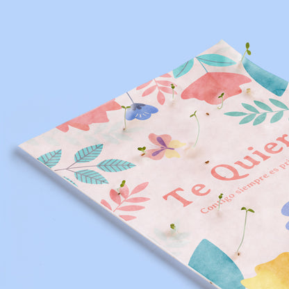 Postal Plantable Te Quiero con Semillas de Flor de Aliso – Regalo Romántico Original - Resetea_2