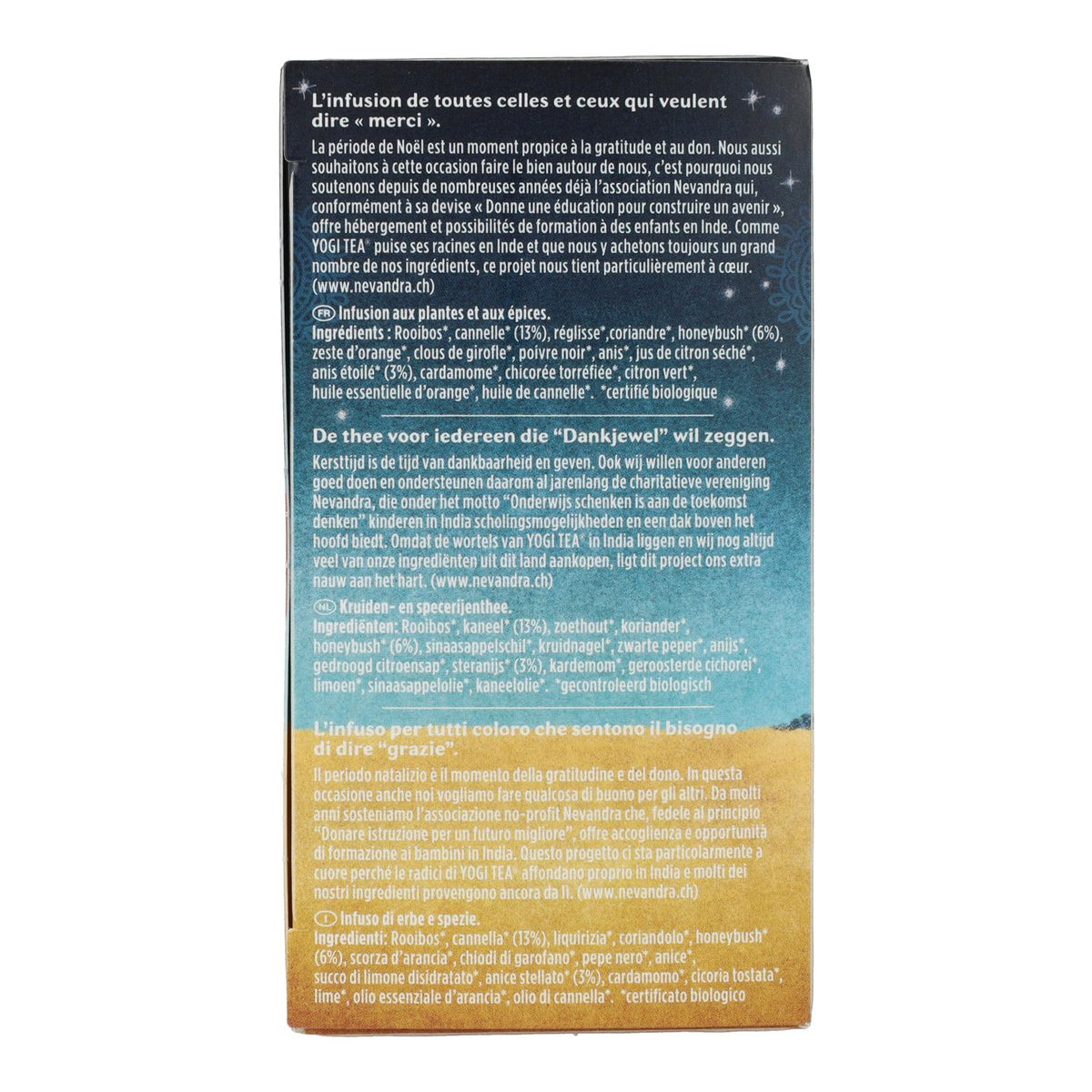 Yogi Tea BIO Té Navidad 17 bolsitas