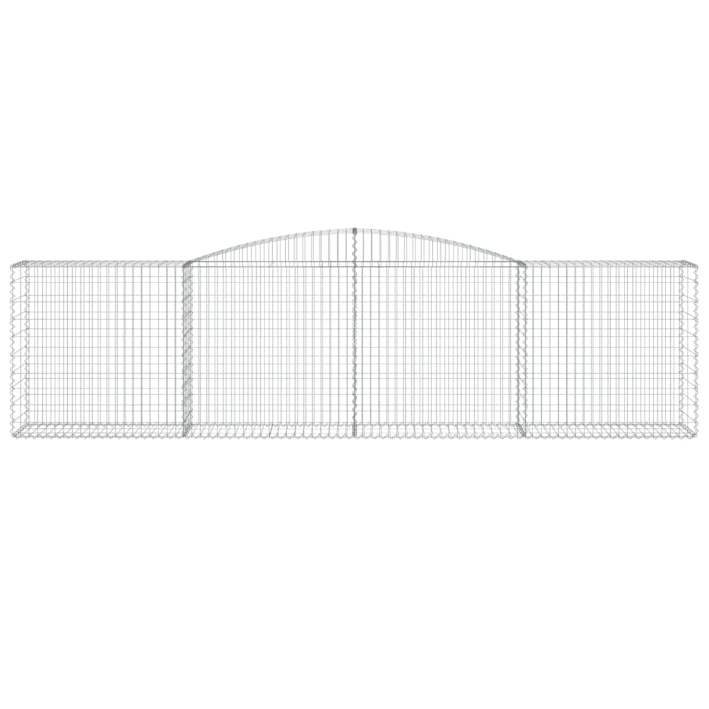 Cestas De Gaviones 15 Uds Forma De Arco Hierro 400x50x100/120cm_3