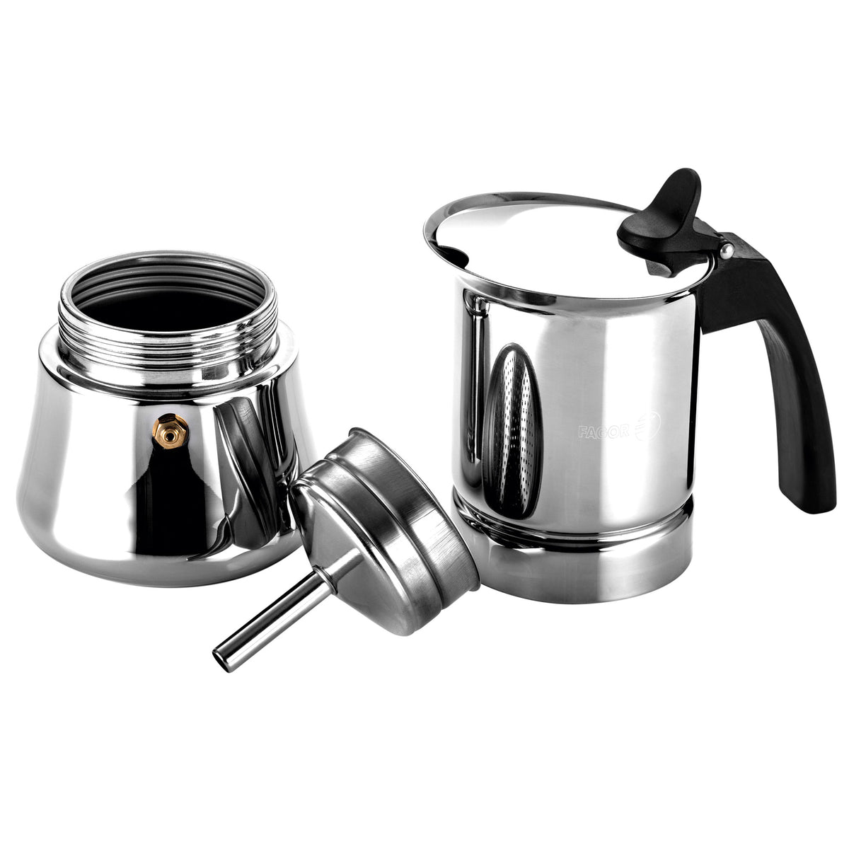Cafetera Inox Etnica 6 Tazas Acero Inoxidable 18/10 Fagor_2