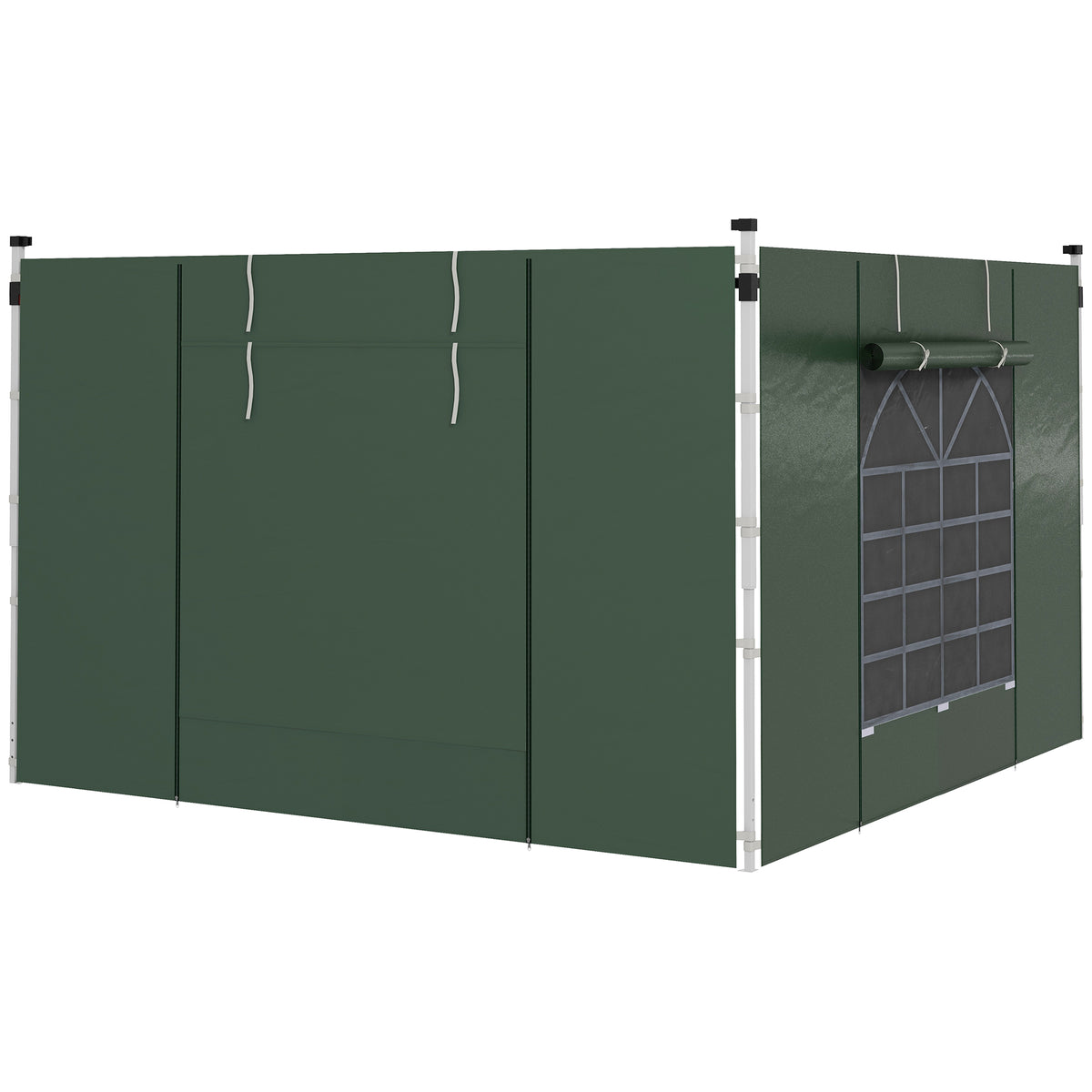 Paredes Para Carpa Outsunny Tela Oxford Verde 295x195 Cm_0