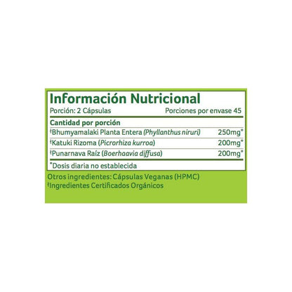 Liver Kidney Organic India 90 caps