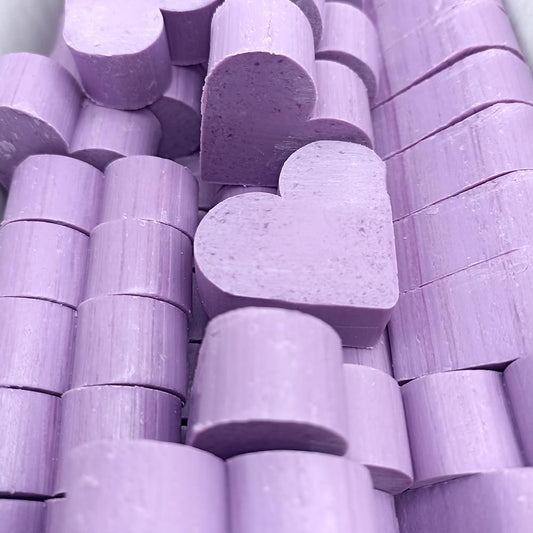 50 Jabones Aromáticos Con Forma De Corazón - Detalle Para Invitados De Eventos - Jabón Glicerina Con Aroma A Lavanda_0