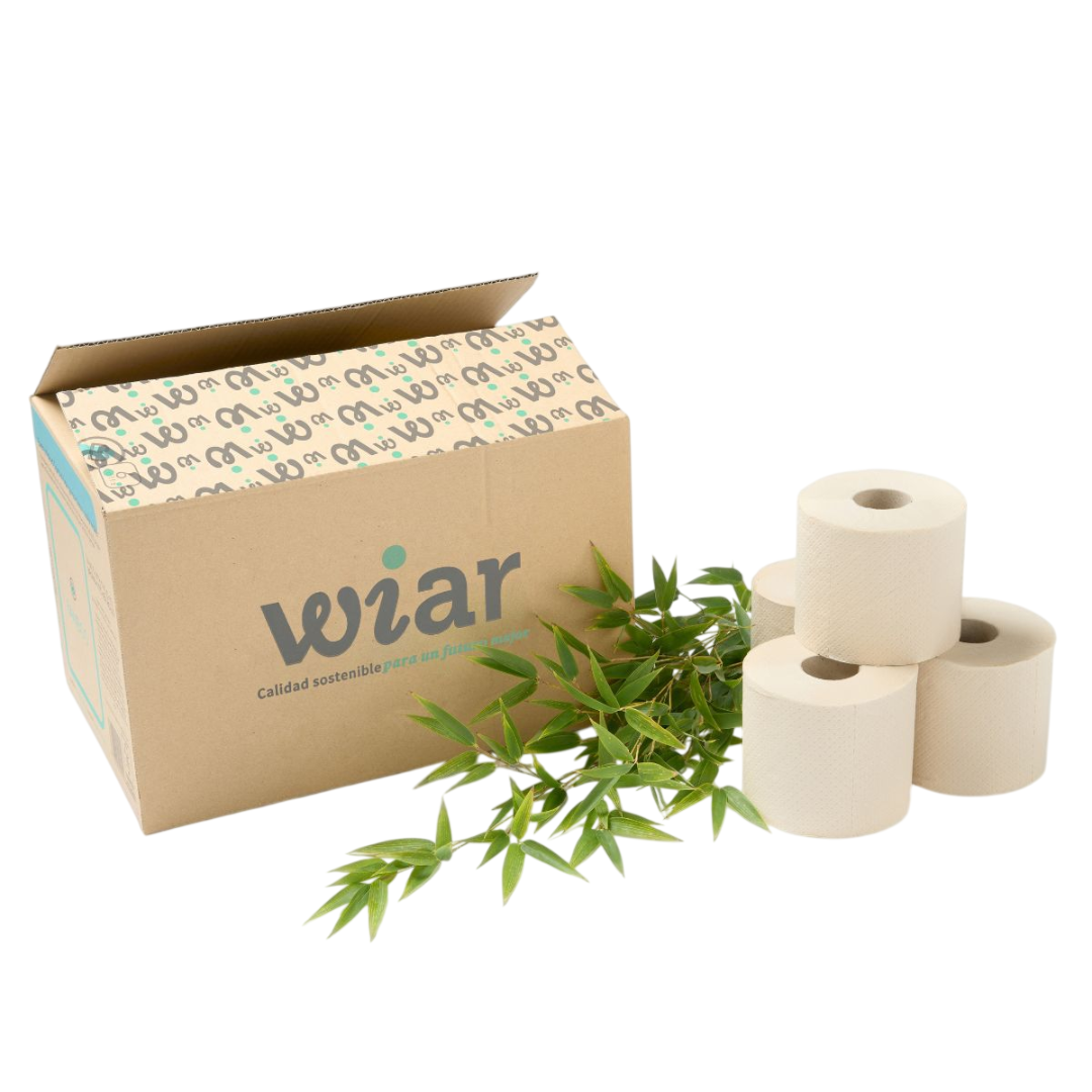 Papel Higiénico Bambú Wiar. Caja De 48 Unidades._0