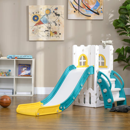 Tobogán Infantil Aiyaplay Hdpe, Pp Amarillo Y Verde 70x177x92 Cm_1