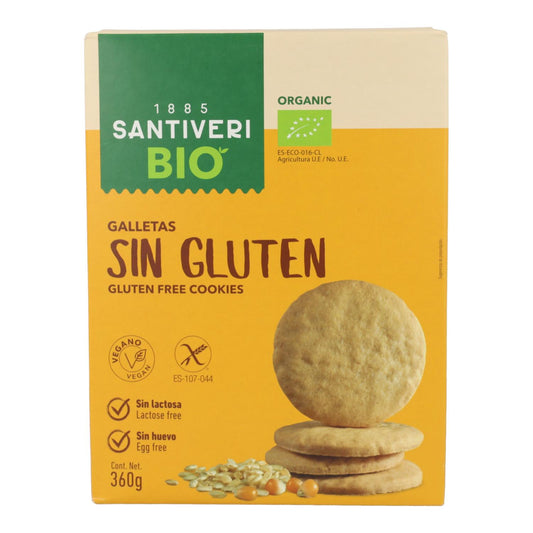 Galletas Sin Gluten Bio 2P Santiveri 360 g