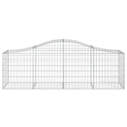 Cestas De Gaviones 11 Uds Forma De Arco Hierro 200x50x60/80 Cm_3
