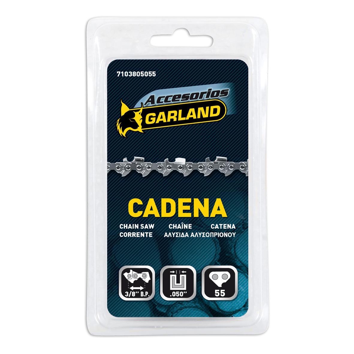 Cadena para motosierra 55 eslabones 3/8 BP 0,050 Garland