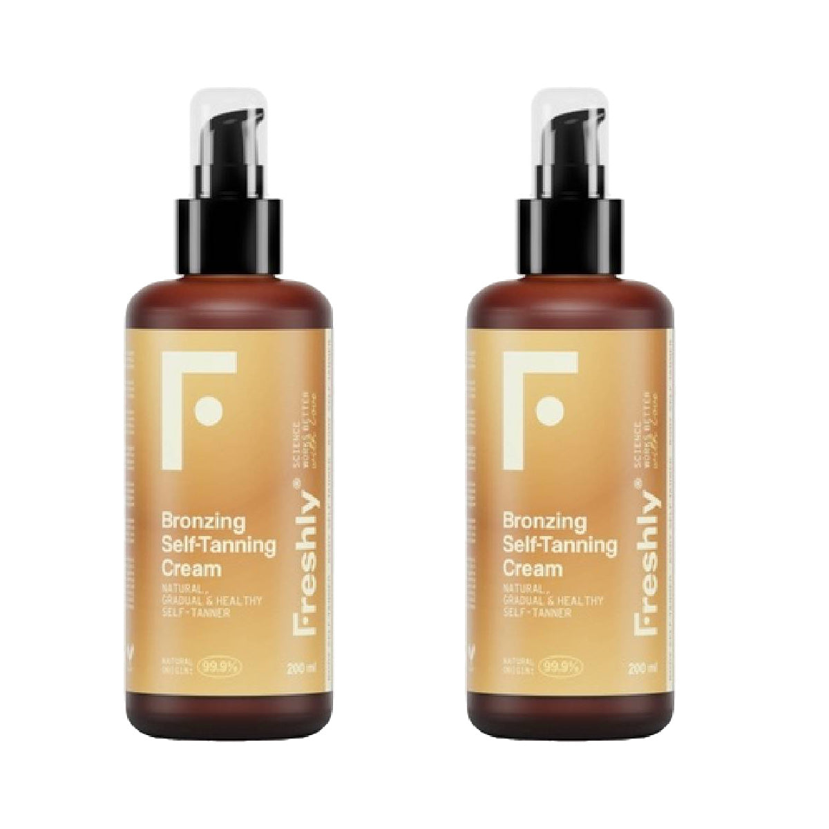 Pack 2x Crema Autobronceadora Bronzing Radiance Freshly 200ml