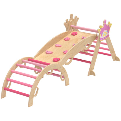 Triángulo De Escalada Aiyaplay Madera Contrachapado Rosa 195x74x38 Cm 331-099v00pk_0