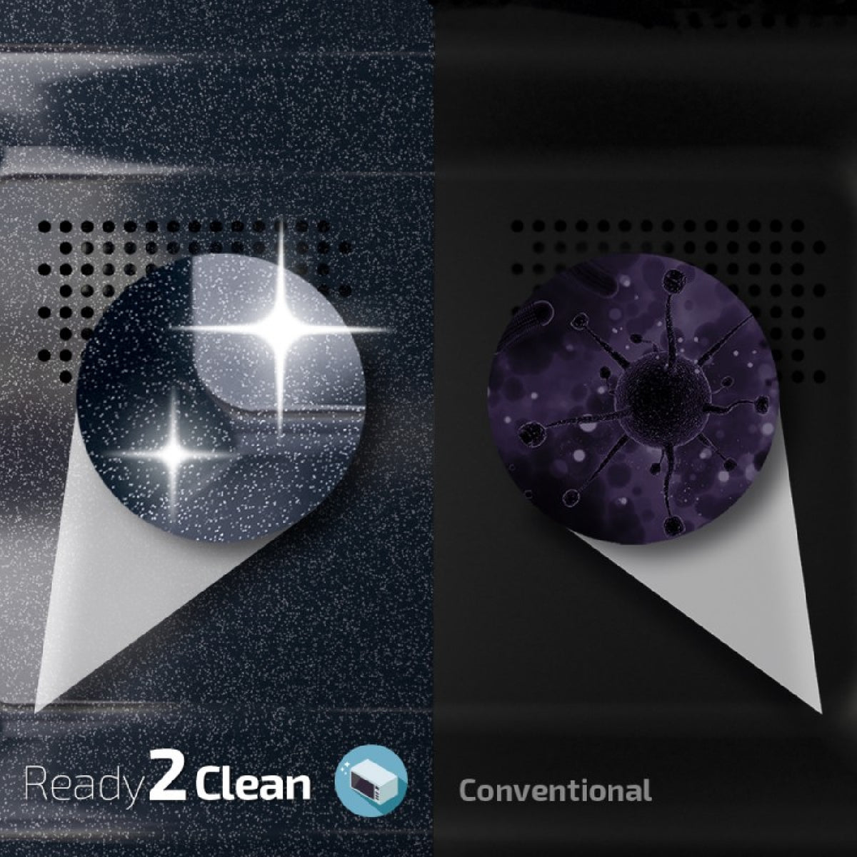 Microondas Proclean 5020 Mirror. 700 W, Capacidad 20 L, Revestimiento Ready2clean Para Mejor Limpieza, Tecnología 3dwave, Diseño Efecto Espejo, Tira_3