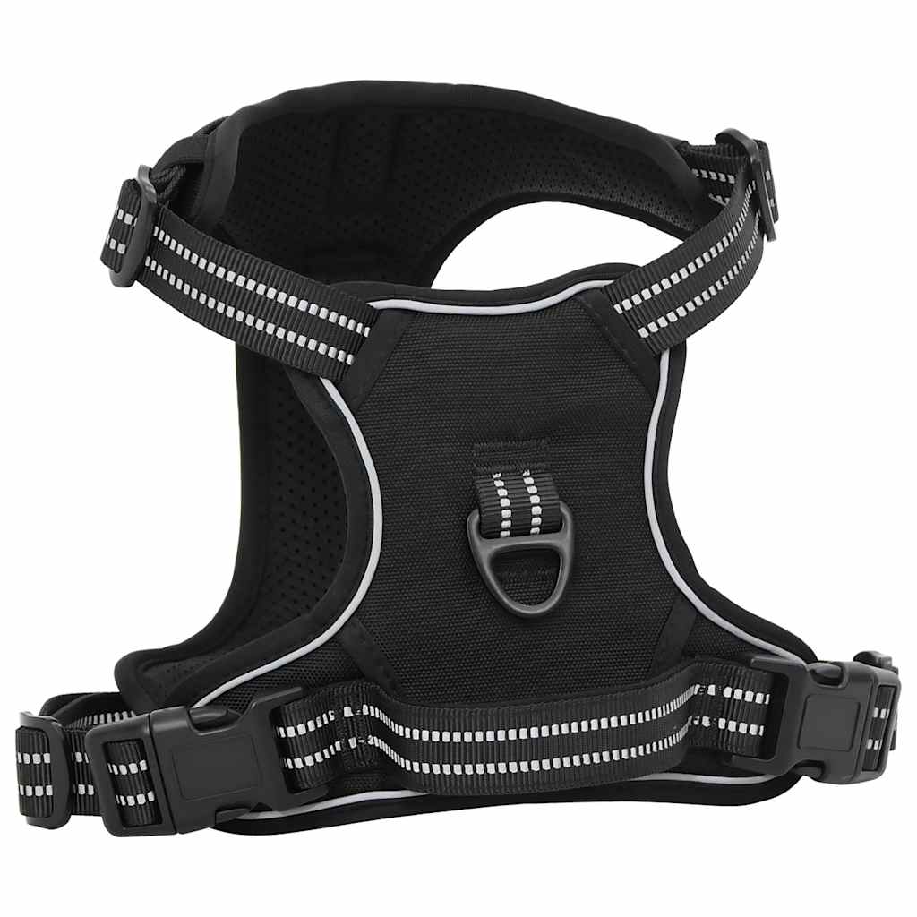 Arnés Para Perros Con Bandas Reflectantes Ajustables Negro Xl_2