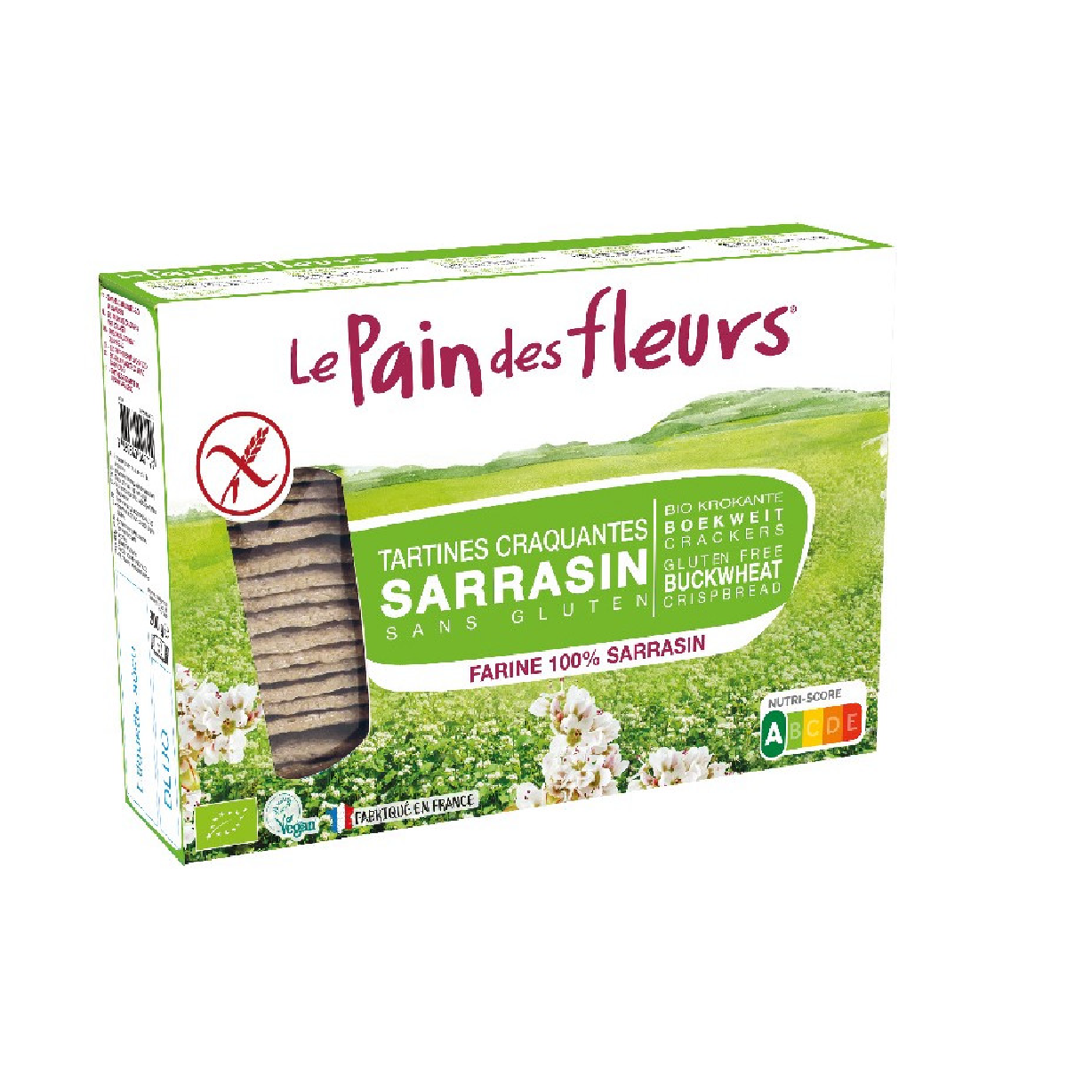 Pack 2x Tostadas Crujientes Trigo Sarraceno sin gluten Le Pain de Fleurs 300 g
