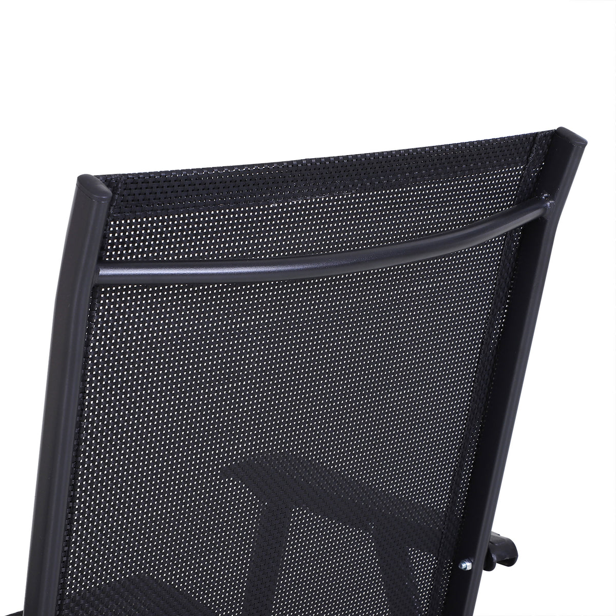 Conjunto De 2 Sillas Plegables Outsunny Negro 58x64x94 Cm_4