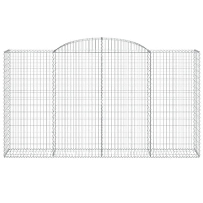 Cestas De Gaviones 4 Uds Forma De Arco Hierro 300x50x160/180 Cm_3