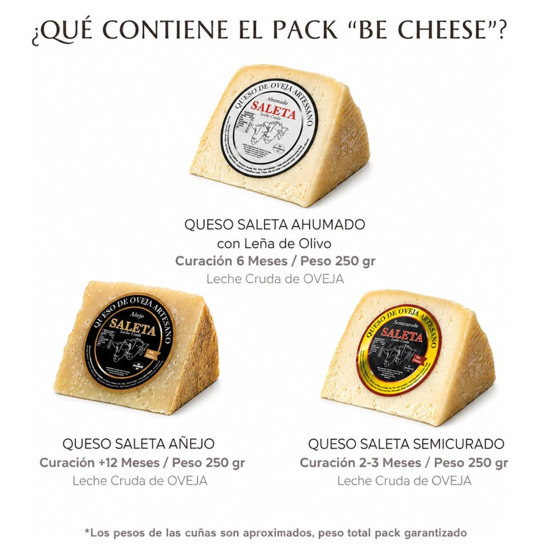 Cesta Quesos Gourmet | Queso De Oveja | 3 Cuñas Queso Semicurado, Añejo Y Ahumado | Surtido De Quesos Para Regalar_1