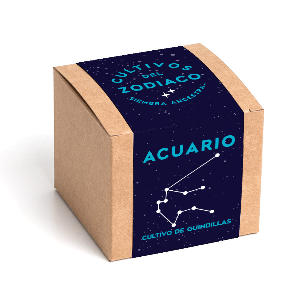 Cultivos del Zodiaco – Acuario, Kit de Cultivo con Semillas de Guindilla - Resetea_0