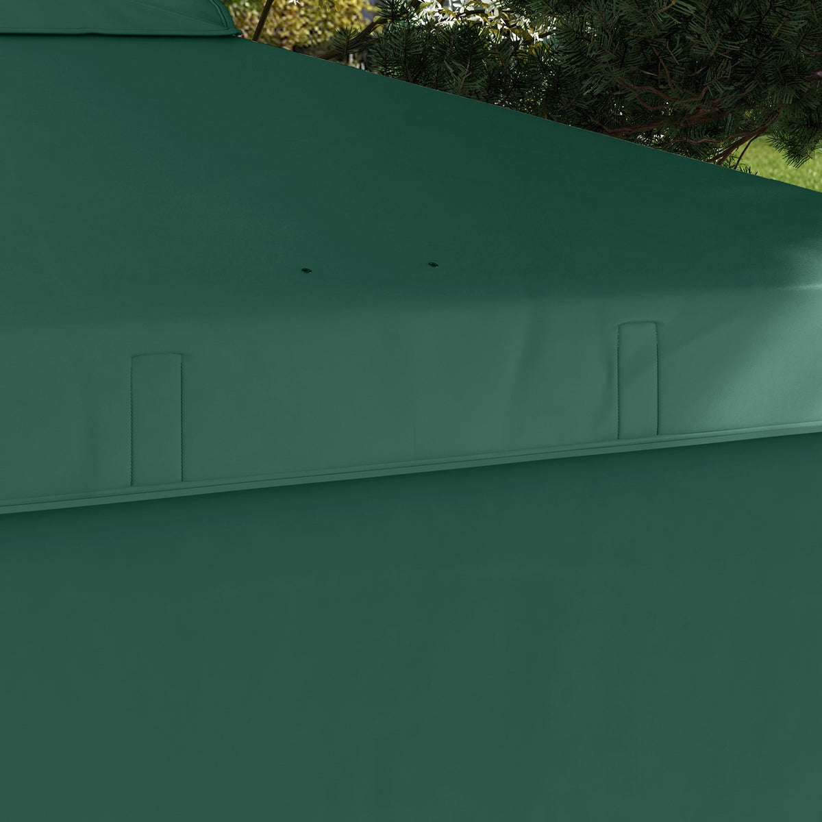 Carpa Plegable Outsunny Acero, Tela Oxford Verde 247x247x268 Cm_4