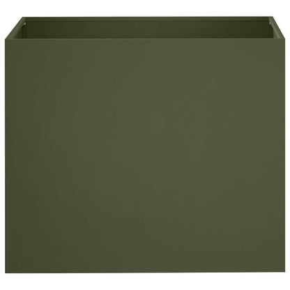 Macetero De Jardín 2 Uds. Verde Oliva 60 X 40 X 50 Cm_3