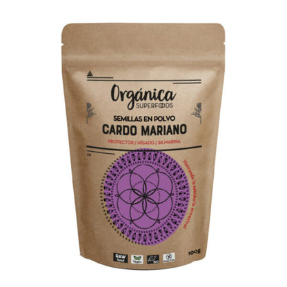 Semillas De Cardo Mariano Bio En Polvo 100g - Orgánica Superfoods_0
