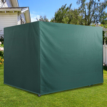 Funda Protectora Para Columpio Outsunny Pe Verde 215x155x150 Cm_4