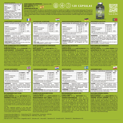 Pack 2 X Triple Magnesio Complex Premium Con Magtein® - 210 Mg De Magnesio - 2 X 120 Cápsulas_5