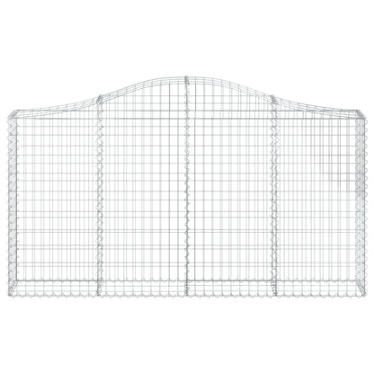 Cestas De Gaviones 3 Uds Forma De Arco Hierro 200x30x100/120 Cm_3