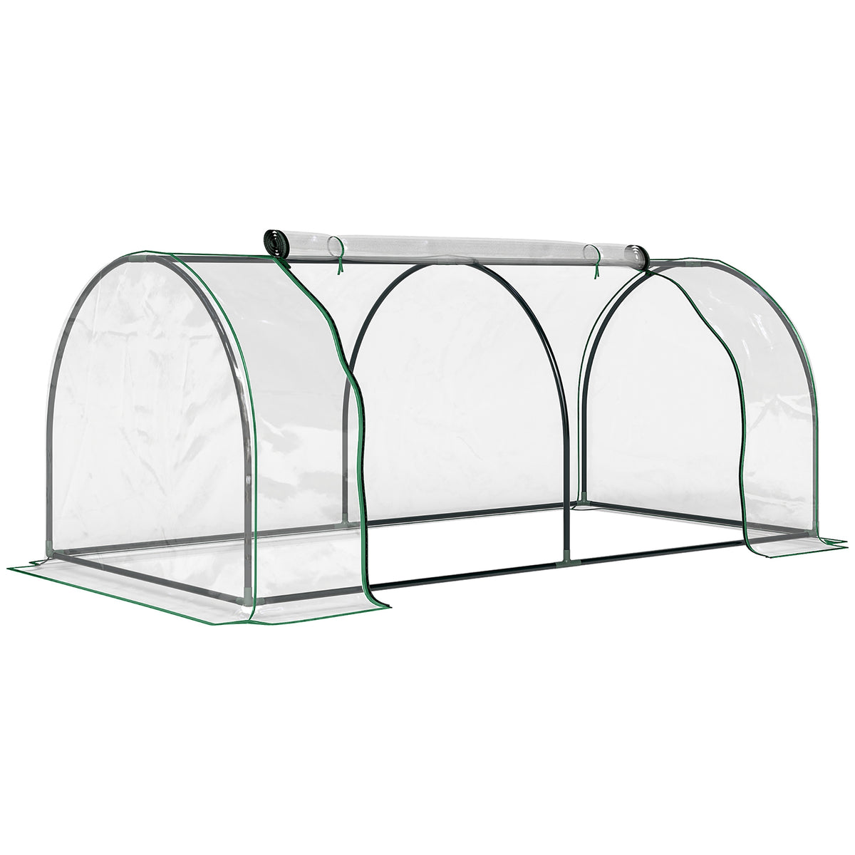 Invernadero Caseta Para Jardín Outsunny 200x100x80 Cm Transparente_0