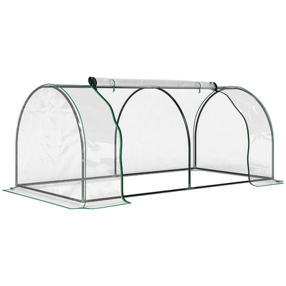 Invernadero Caseta Para Jardín Outsunny 200x100x80 Cm Transparente_0