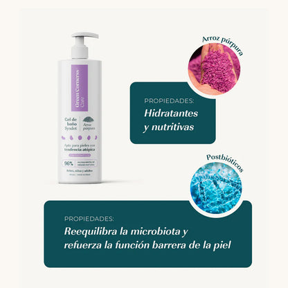Gel de Baño de Arroz Púrpura Green Corners Care 400 ml