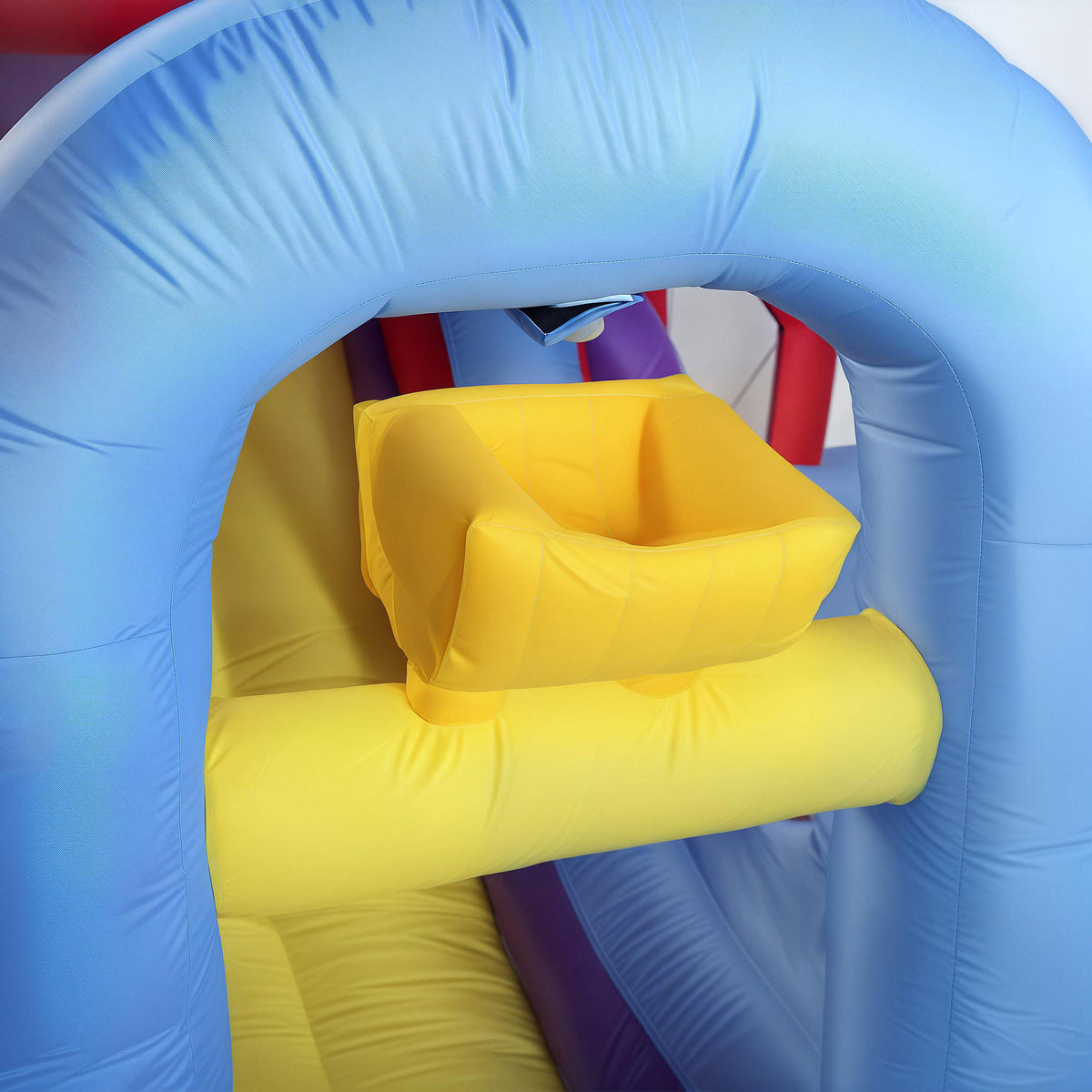 Castillo Inflable Acuático Aiyaplay Tela Oxford Multicolor 470x445x205 Cm_4