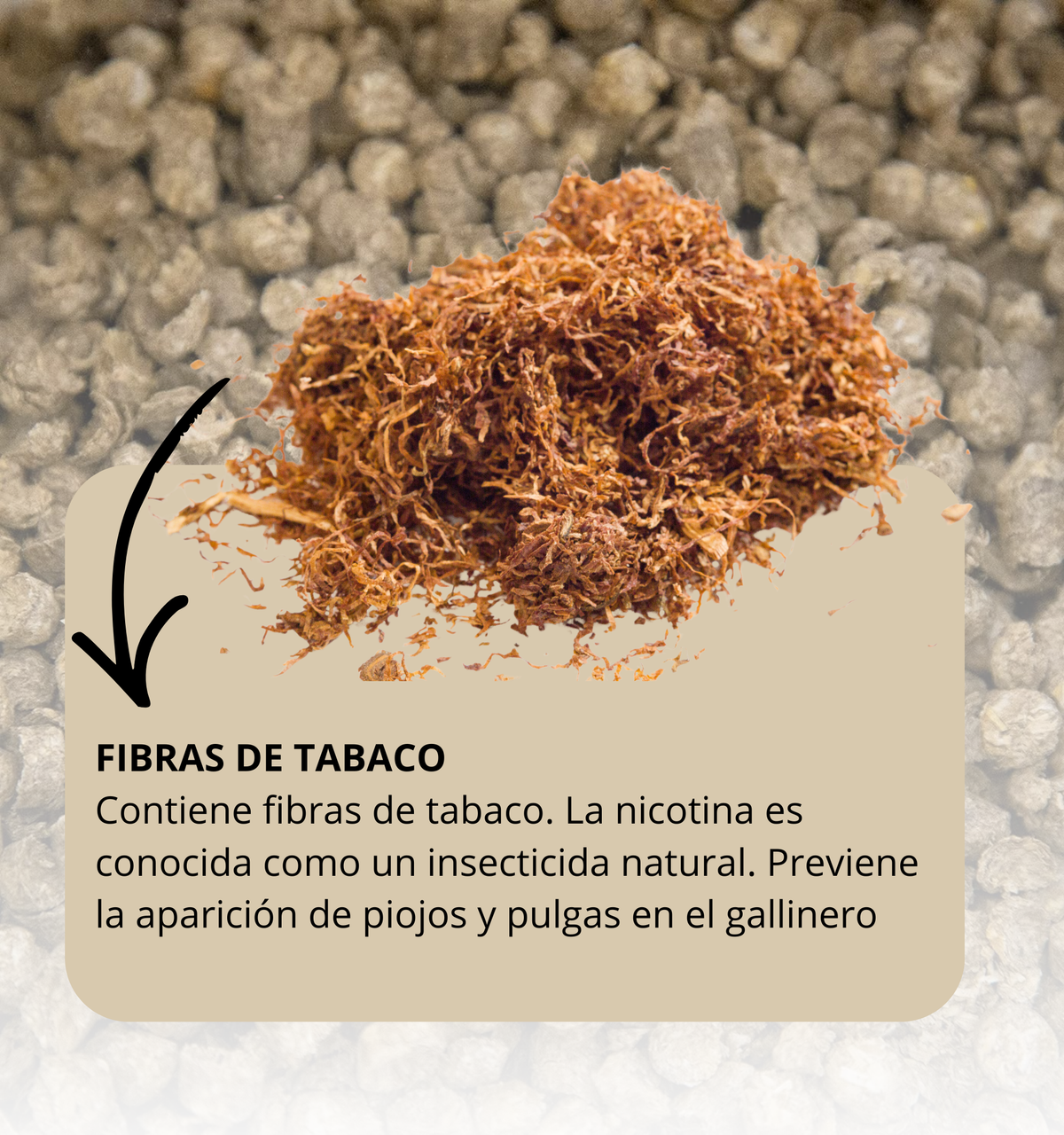 Cama para Aves en Pellet con Tabaco Natural - Antiparasitario, Absorbente y Compostable - 100% Natural - 17kg_5
