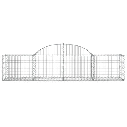 Cestas De Gaviones 25 Uds Forma De Arco Hierro 200x50x40/60 Cm_3